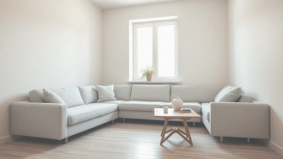 Jakie są najpopularniejsze style aranżacji małego salonu z narożnikiem i stołem?