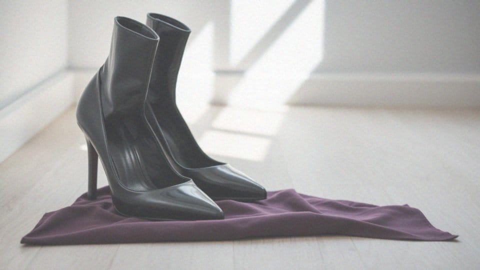 Jakie czarne buty najlepiej współgrają z intensywnością fioletu?