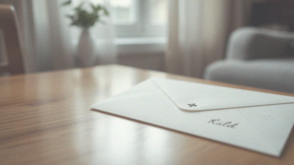 Jakie są zasady podpisywania koperty na chrzest?