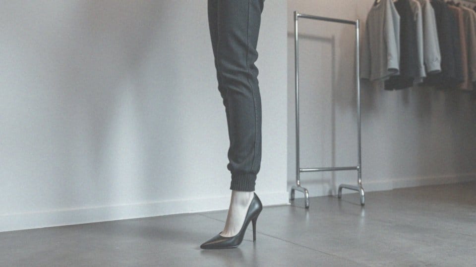 Czy joggery dobrze wyglądają z szpilkami?