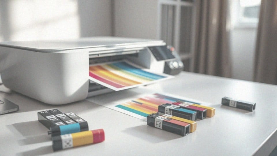 Jak kolorowe wydruki wpływają na ilość zużywanego tuszu?