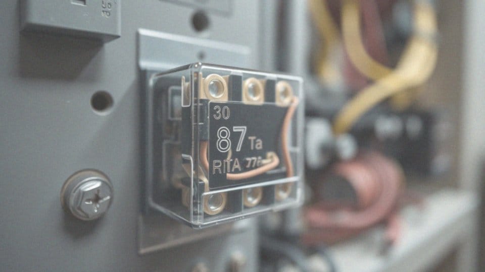 Jakie są oznaczenia zacisków styków przekaźnika?